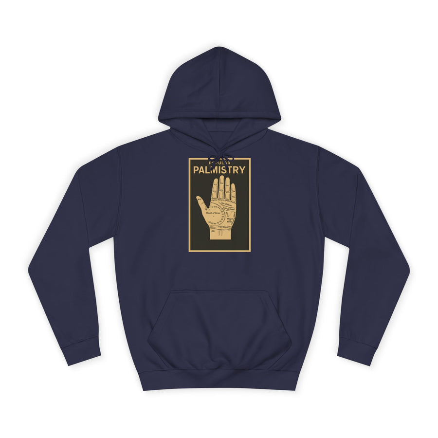 True Insights Popular Palmistry Hoodie – Vintage-Handlinien-Motiv