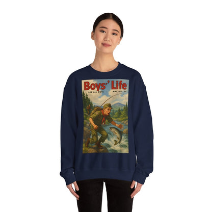 Vintage Motiv – Vintage „Boys’ Life“ Sweatshirt – Retro Pfadfinder-Motiv von 1950 | True Insights Design mit Humor