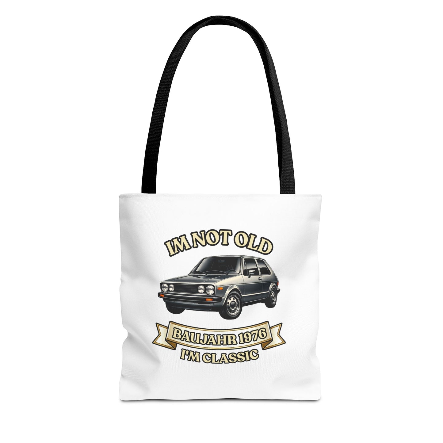 Tote Bag Baujahr 1976 - I'm Not Old I'm Classic - Oldtimer Stoffbeutel zum 50. Geburtstag, Geschenk für Autofans