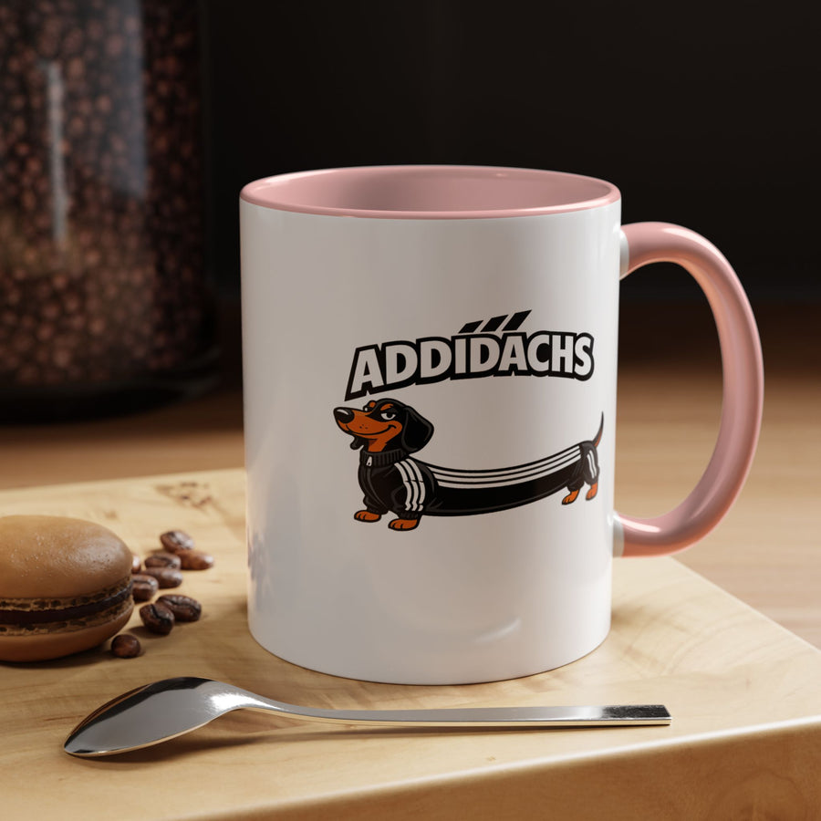 Mug Teckel Rigolo 'ADDIDACHS' - Tasse Chien Sportif pour Amoureux des Teckels