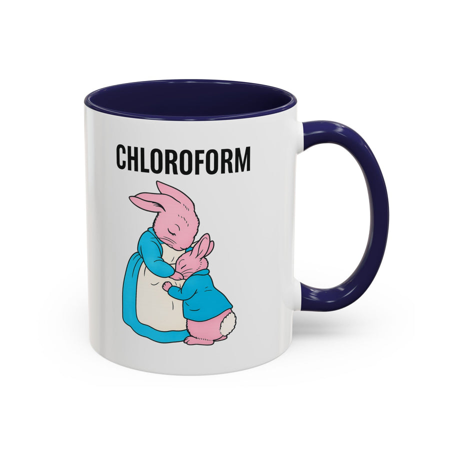 CHLOROFORM Mug Lapins - Mug humour noir, cadeau drôle pour fans de sarcasme