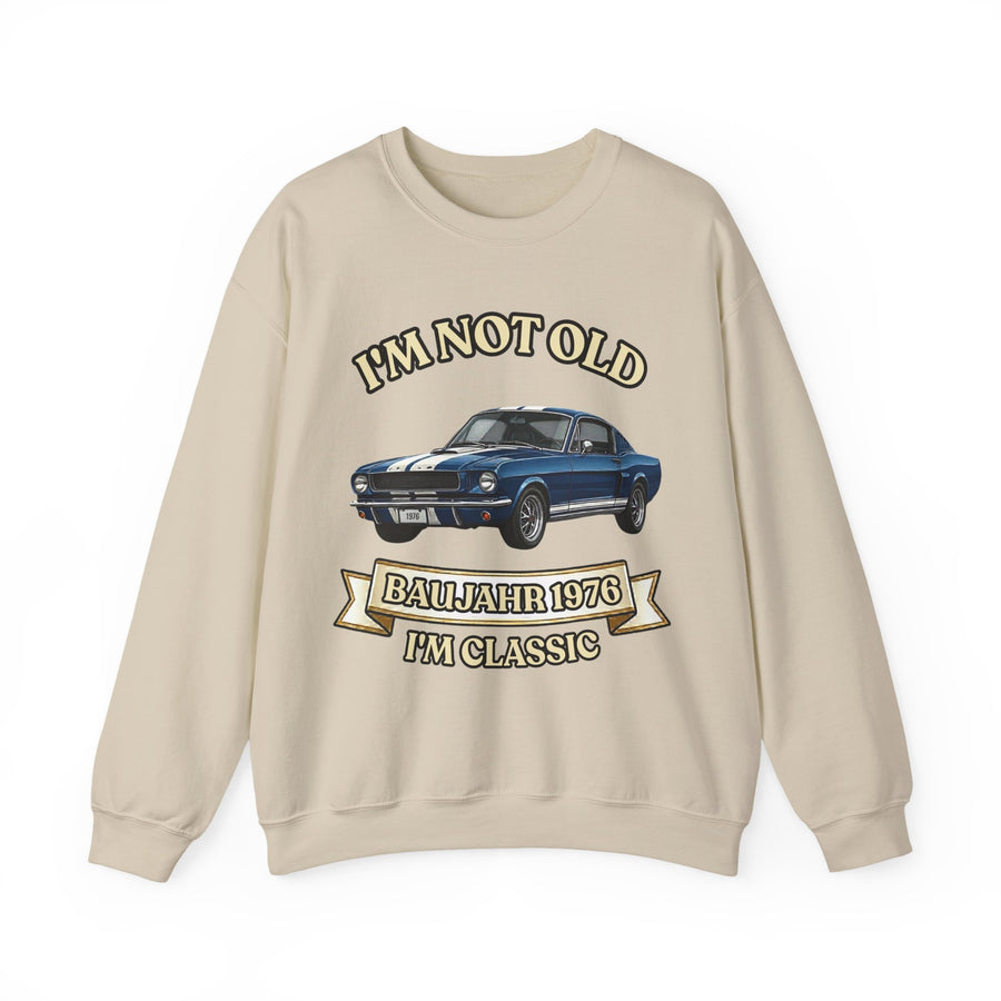 Geschenk zum 50. Geburtstag – Sweatshirt Jahrgang 1976 Muscle Car