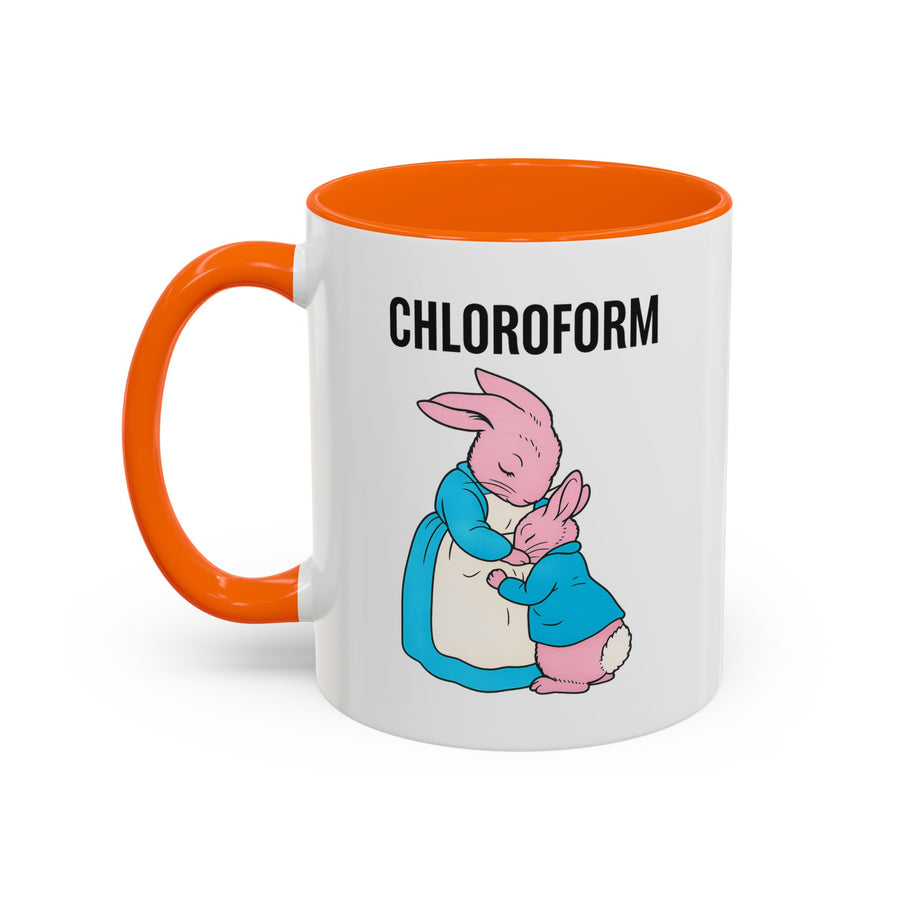 CHLOROFORM Mug Lapins - Mug humour noir, cadeau drôle pour fans de sarcasme