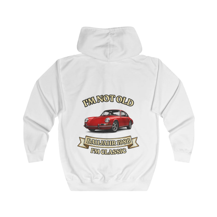 Geschenk zum 40. Geburtstag – Zip-Hoodie Jahrgang 1986 Porsche 911
