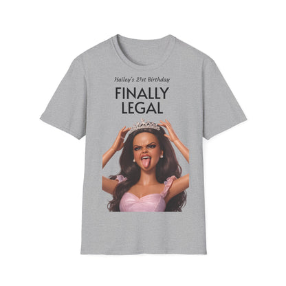 Personalisiertes Geburtstags-Shirt mit Wunschname – Freche Prinzessin, lustiges Geschenk für Sie, Party Statement Shirt