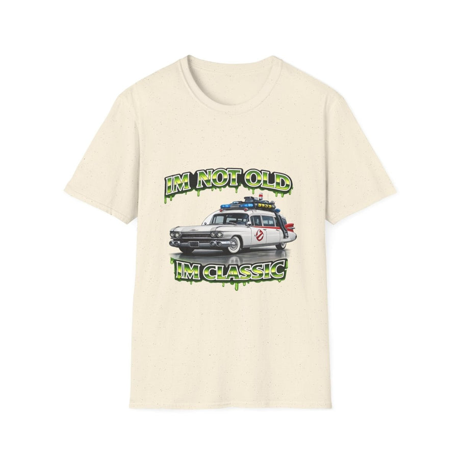 True Insights T-Shirt I'm Not Old I'm Classic mit Ecto-1 Motiv in Natural, nostalgisches Retro-Shirt