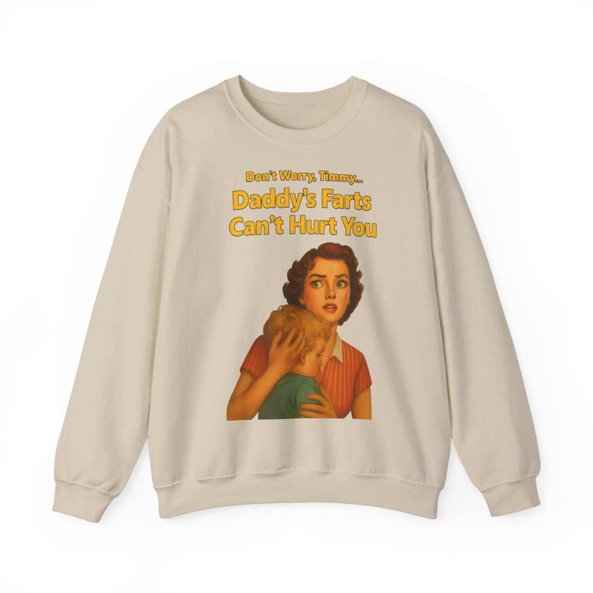 Sweatshirt – Daddy’s Farts – Satirisches Retro-Sweatshirt mit schwarzem Humor | True Insights Design mit Humor