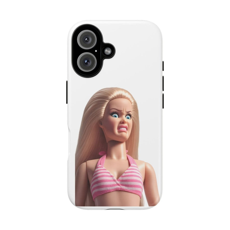Handyhülle Lustige Pink Doll – Shocking Face Motiv für iPhone & Samsung
