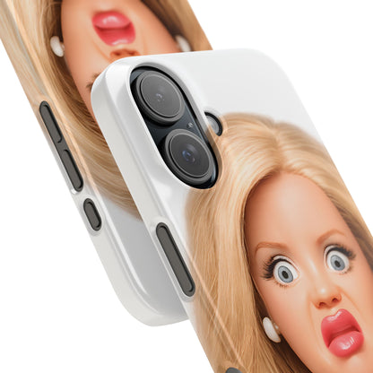 Lustige Handyhülle mit schockiertem Puppen-Gesicht – Meme Handy Case für Humor-Fans & witzige Geschenkidee