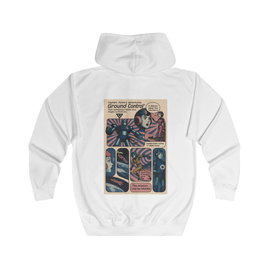 Captain Ozone Zip-Hoodie – Retro-Sci-Fi-Comic-Motiv