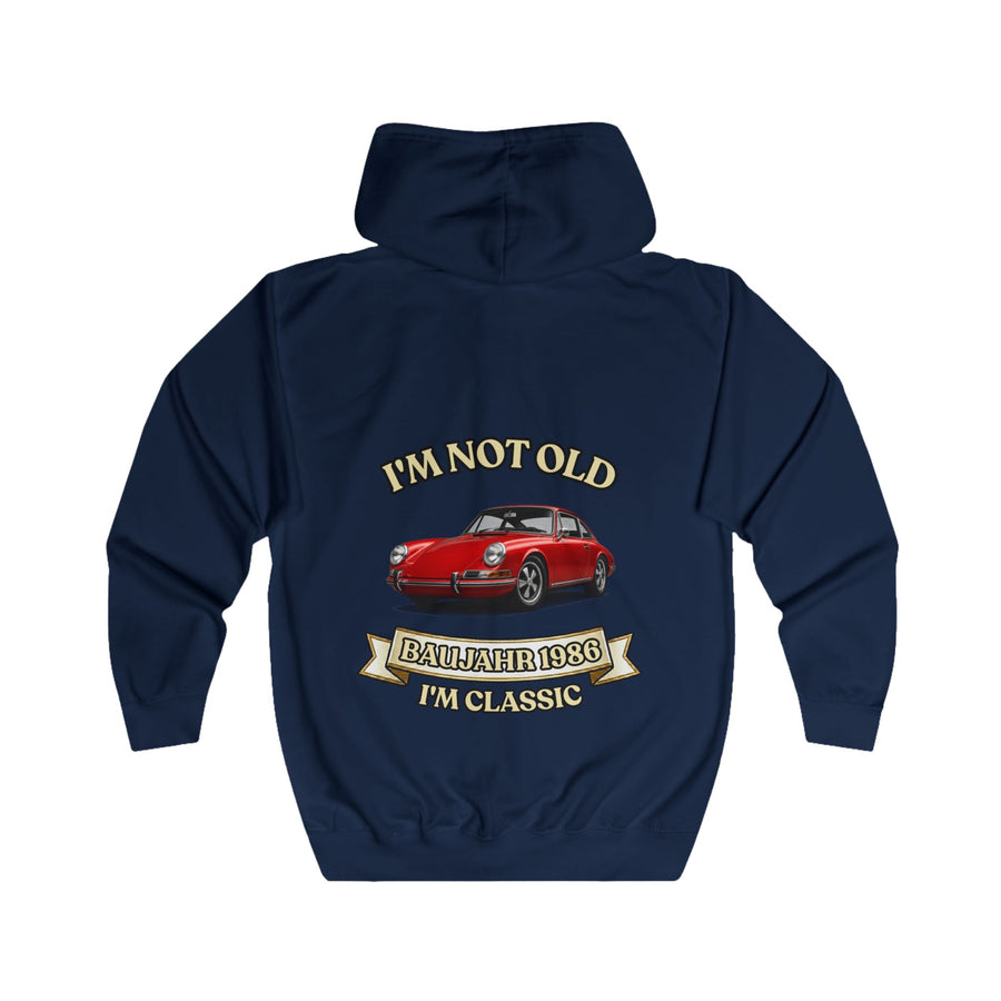 Geschenk zum 40. Geburtstag – Zip-Hoodie Jahrgang 1986 Porsche 911