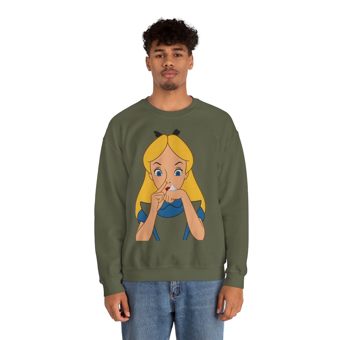 Sweatshirt – Satire Sweatshirt – "Alice im Rausch" Pop-Art Design | True Insights Design mit Humor
