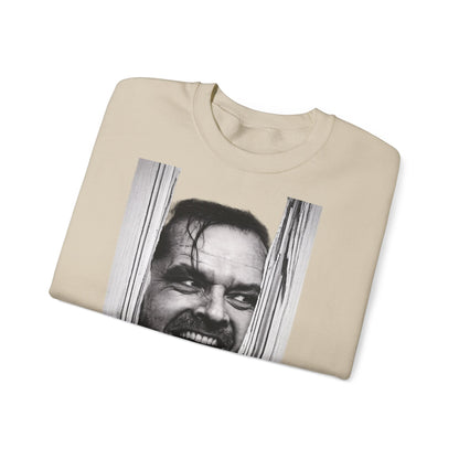 Shining Jack Torrance Sweatshirt – Kult-Horror-Portrait Jack Nicholson – Schwarz-Weiß Fan-Pullover für Filmfans & Halloween