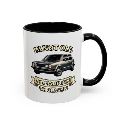 Tasse Baujahr 1976 - I'm Not Old I'm Classic - Oldtimer Kaffeebecher zum 50. Geburtstag