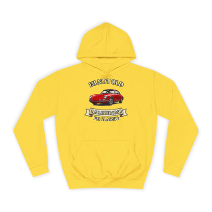 Hoodie Baujahr 1946 - I'm Not Old I'm Classic - Roter Oldtimer Sportwagen - Geschenk zum 79. Geburtstag Herren Damen Klassiker Fan