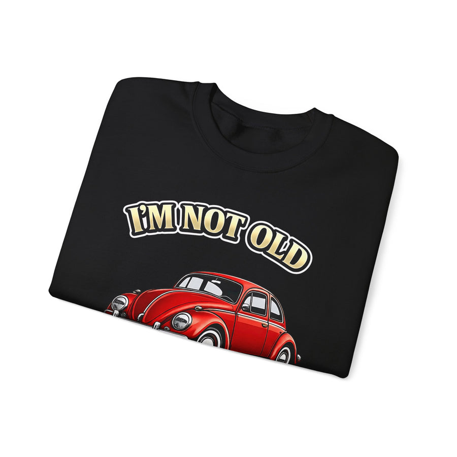 True Insights Vintage VW Käfer Sweatshirt – I'm Not Old I'm Classic Geschenk für Käfer-Fans