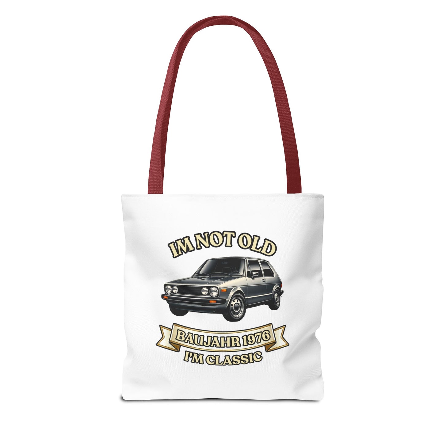 Tote Bag Baujahr 1976 - I'm Not Old I'm Classic - Oldtimer Stoffbeutel zum 50. Geburtstag, Geschenk für Autofans