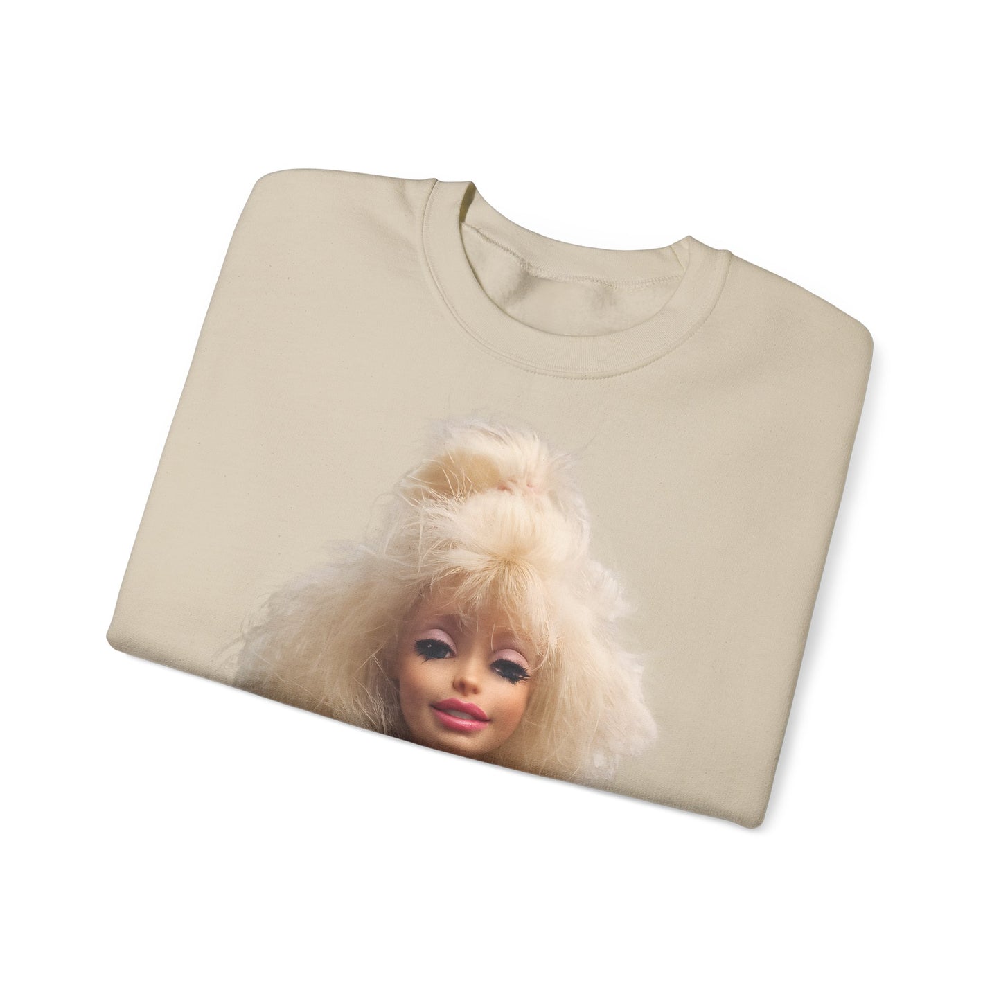 Retro Puppen Portrait T-Shirt Damen | 80er Jahre Blond Doll Fashion Shirt | Pinke Jacke Vintage Style Geschenk
