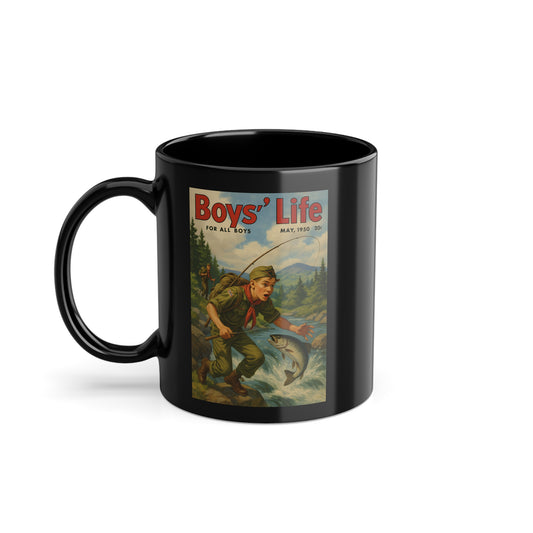 Vintage Motiv – Boys’ Life – Gesellschaftskritische Tasse im Retro-Magazin-Stil | True Insights Design mit Humor