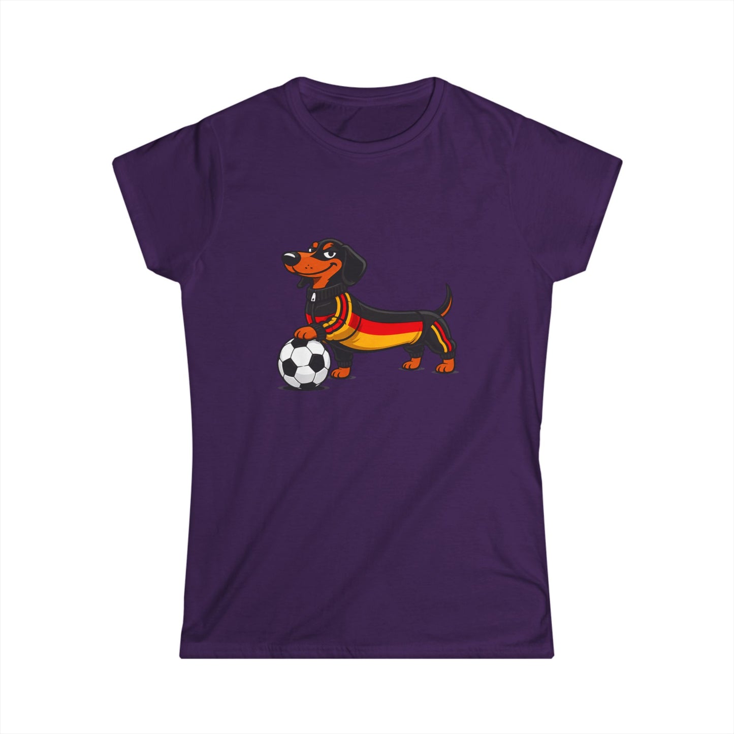 True Insights Fußball Dackel WM 2026 Damen Shirt Deutschland Trikot Hund Fan T-Shirt in Purple