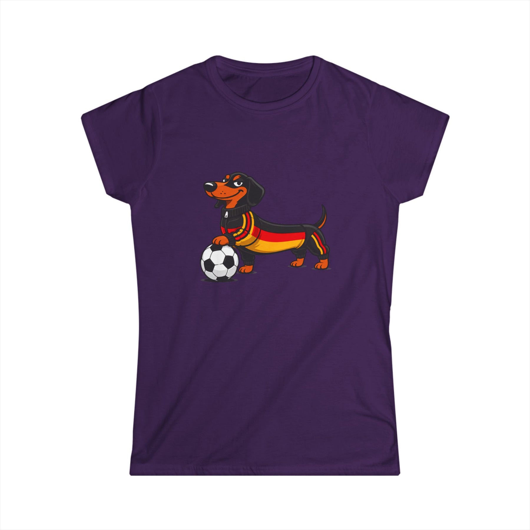 True Insights Fußball Dackel WM 2026 Damen Shirt Deutschland Trikot Hund Fan T-Shirt in Purple