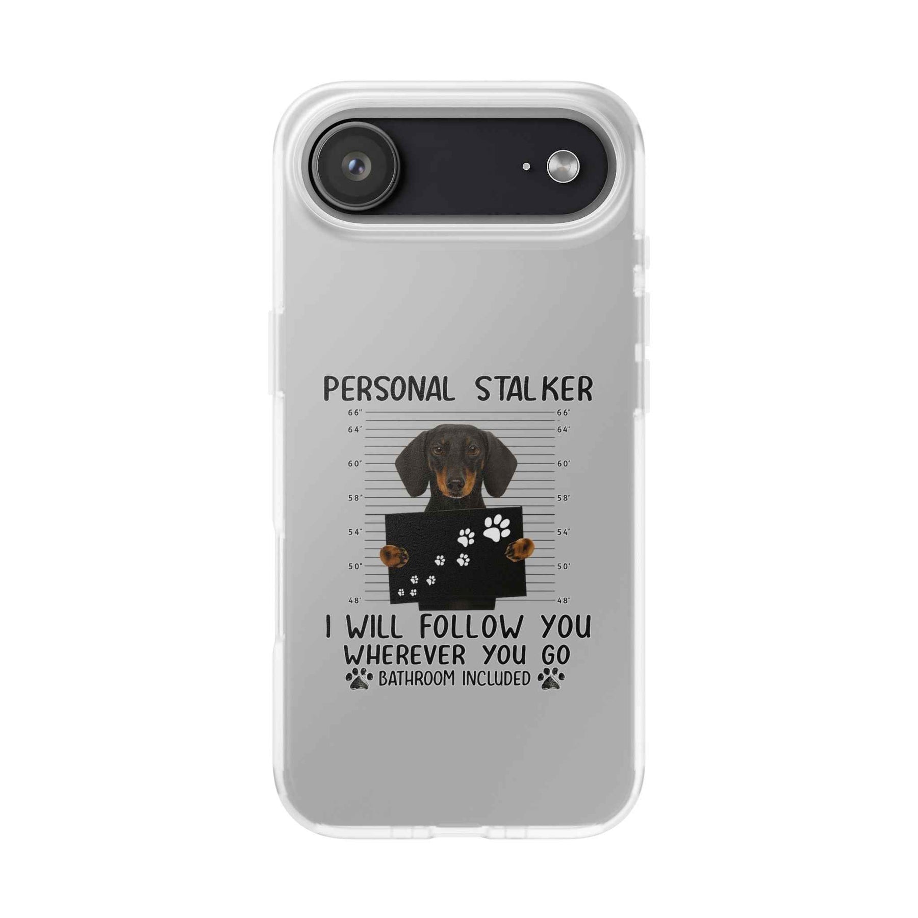Dachshund Phone Case - Personal Stalker Design, Dog Lover Gift, Funny Pet Accessory, Cute Dog Case, Animal Lover Phone Cover