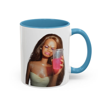 Doll Meme Barbicore Tasse | Lustiger Puppen Pink Drink Kaffeebecher | Meme Geschenk für Frauen & Beste Freundin