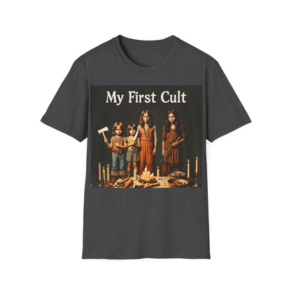 Cult Statement Tee - My First Cult T-Shirt – Freches Satire-Design für mutige Statements | True Insights