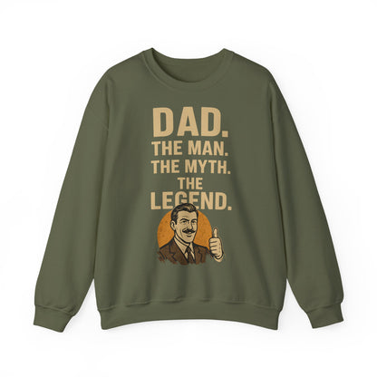 Sweatshirt – DAD. THE MAN. THE MYTH. THE LEGEND. - Sweatshirt für echte Legenden | True Insights Design mit Humor