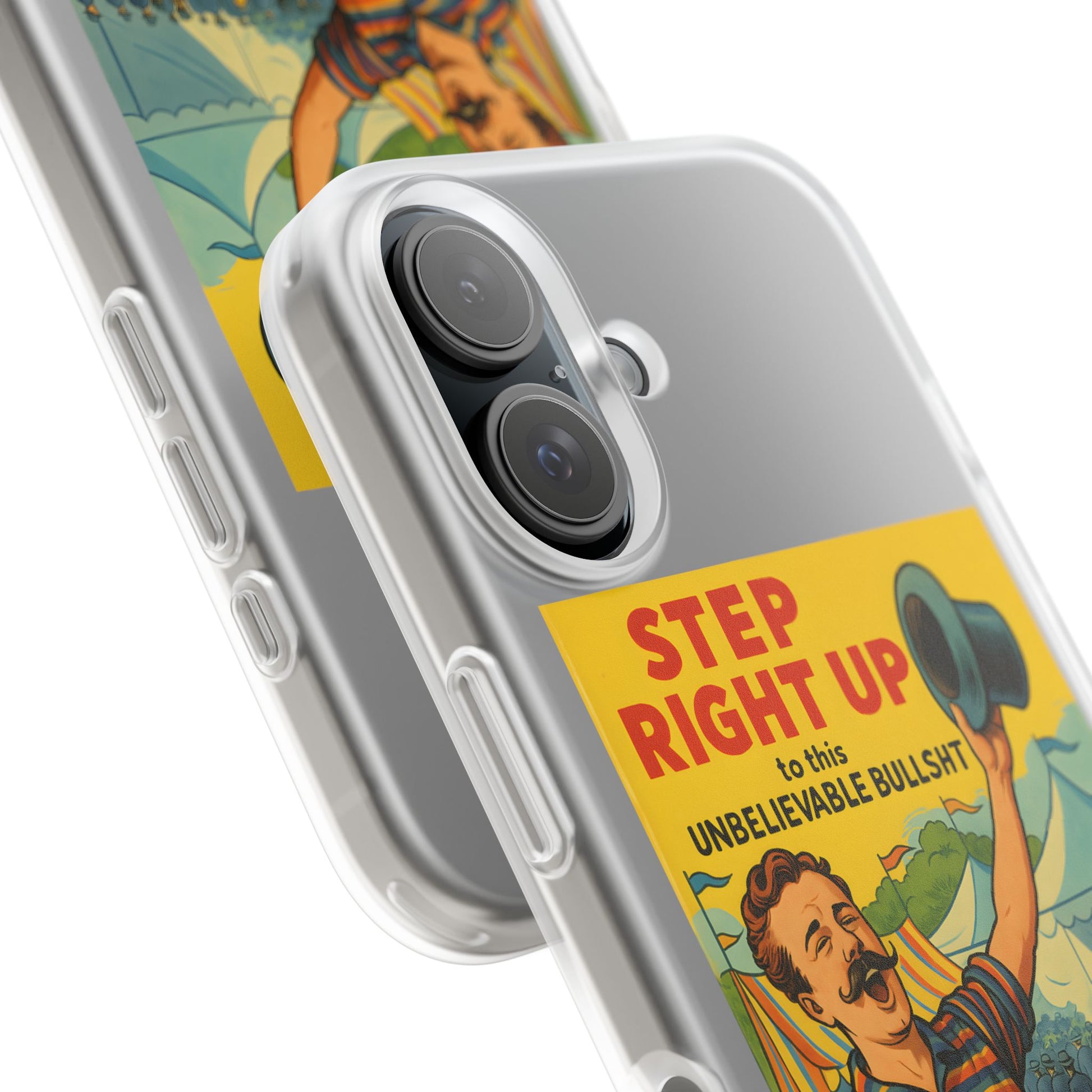 Step Right Up – Satirische Vintage-Handyhülle mit Jahrmarkt-Motiv & ironischem Statement-Phone Case-True Insights