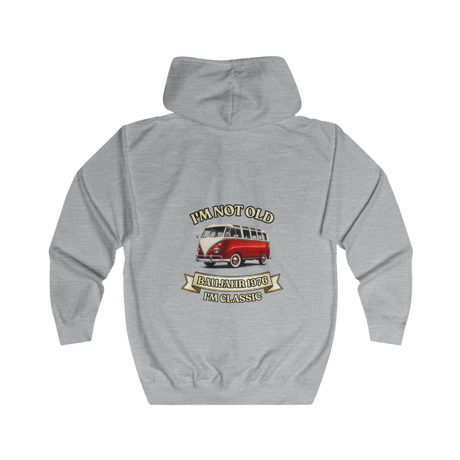 Geschenk zum 50. Geburtstag – Zip-Hoodie Jahrgang 1976 VW Bulli