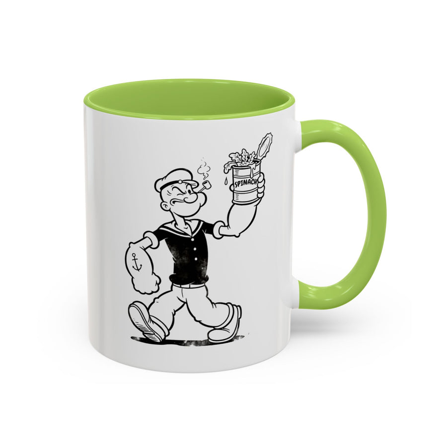 Popeye Spinat Dose Tasse – Comic Kult Kaffeebecher für Fans von Retro-Cartoons & starkem Kaffeegenuss