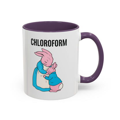 CHLOROFORM Hasen Tasse - Lustiges Schwarzhumor Kaffeebecher Geschenk für Sarkasmus-Fans