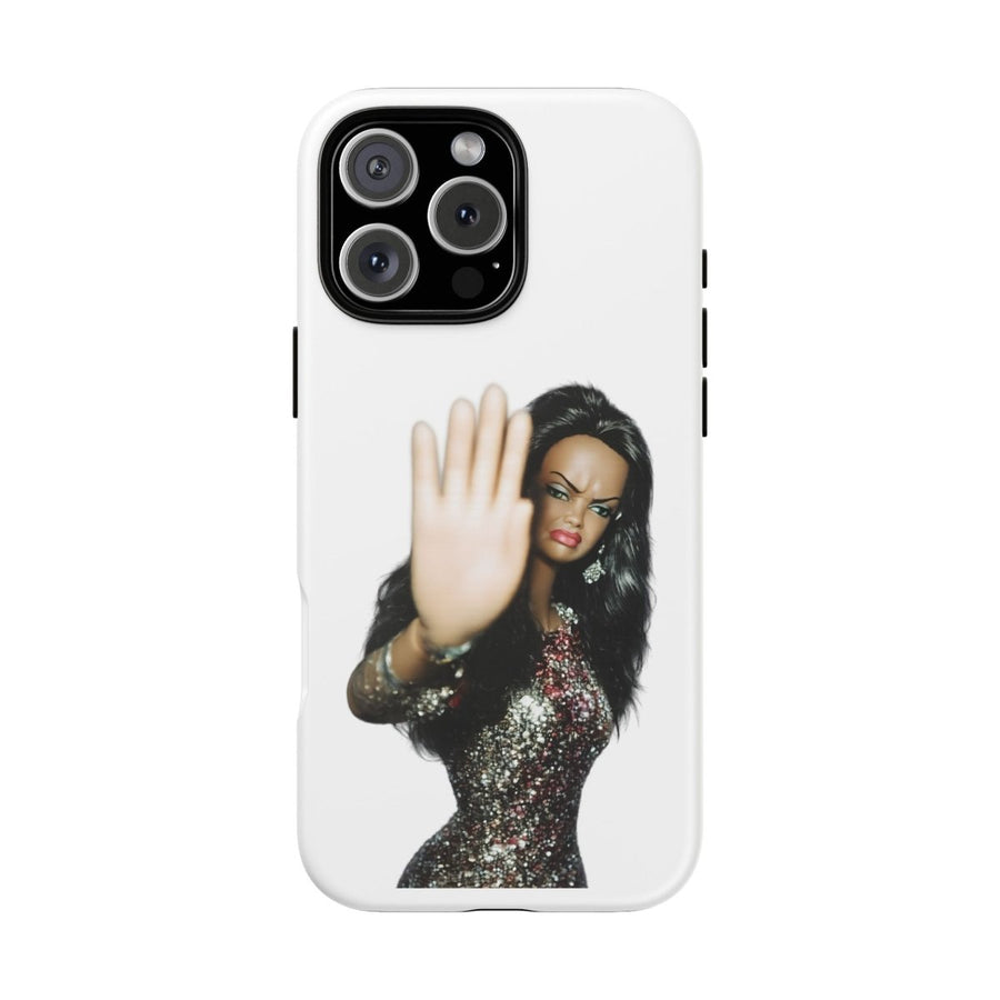 Coque de téléphone humoristique Talk to the Hand Doll – Coque effrontée pour iPhone & Samsung