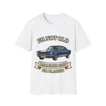 True Insights Geschenk zum 30. Geburtstag – T-Shirt Jahrgang 1997 Muscle Car | I'm Not Old I'm Classic in White