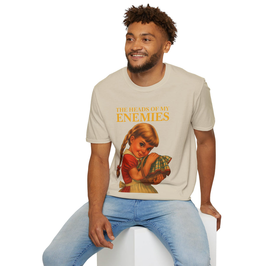 T-shirt satirique The Heads of My Enemies - Humour noir design rétro