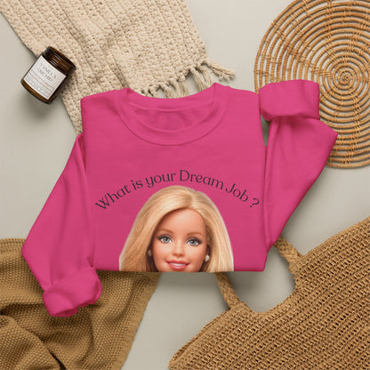 Lustiges Sweatshirt 'In my dreams I don't work' - Anti-Arbeit Spruch Pullover für Faulenzer & Büromuffel