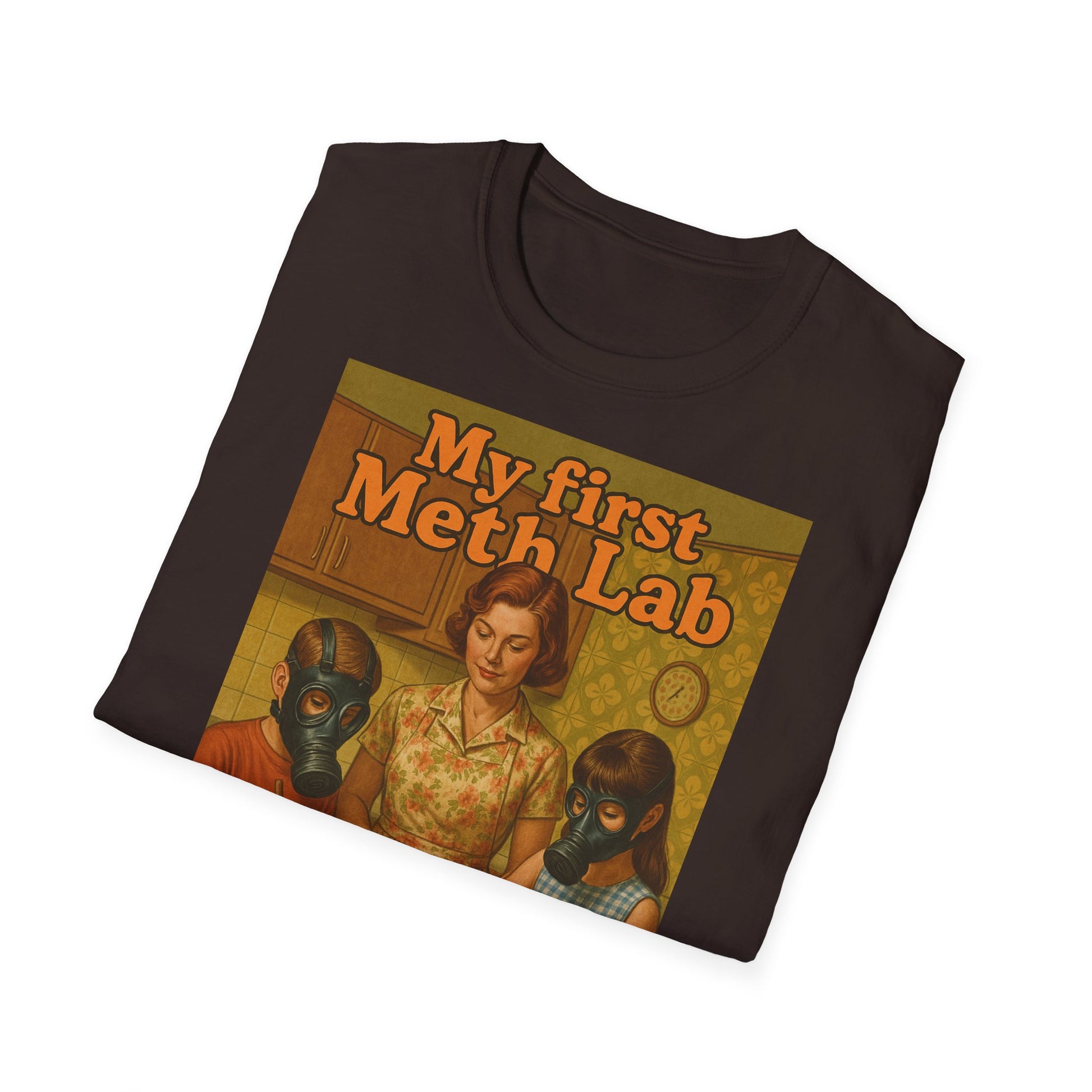 Retro My First Meth Lab T-Shirt - Family Cooking – Freches Satire-Design für mutige Statements | True Insights