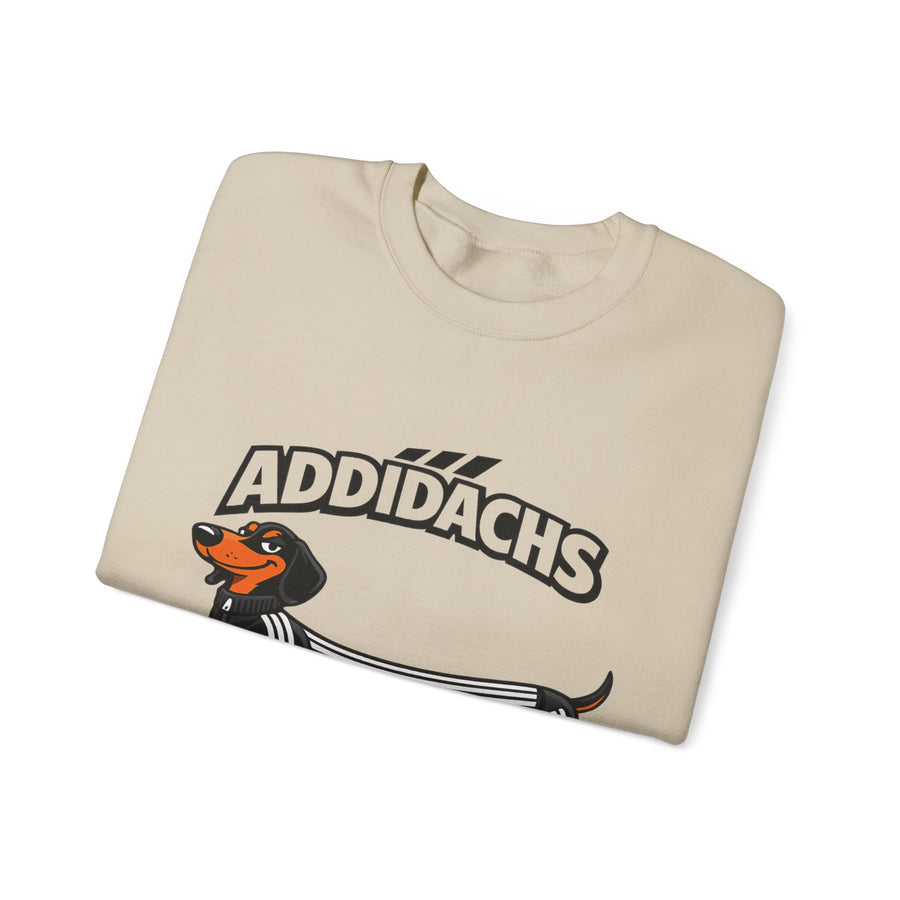 Sweat teckel humoristique 'ADDIDACHS' – Motif drôle pour fans de teckels & de sport