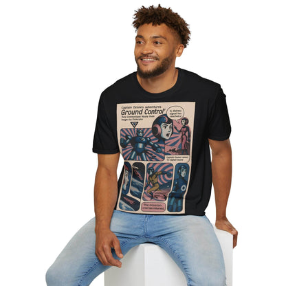 Captain Ozone T-Shirt – Retro Sci-Fi Comic Design | Ground Control Edition – Freches Satire-Design für mutige Statements | True Insights
