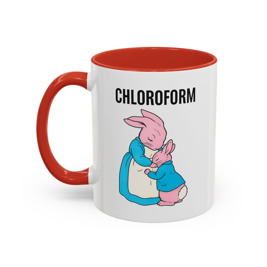 CHLOROFORM Mug Lapins - Mug humour noir, cadeau drôle pour fans de sarcasme
