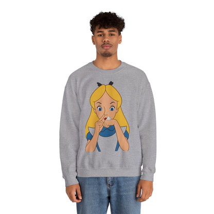 Sweatshirt – Satire Sweatshirt – "Alice im Rausch" Pop-Art Design | True Insights Design mit Humor