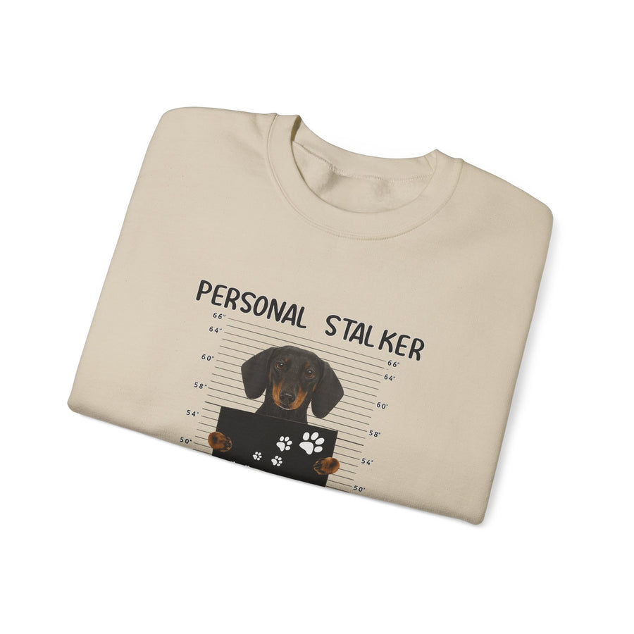 True Insights Dackel Personal Stalker Sweatshirt – Lustiges Dackel-Motiv – I Will Follow You
