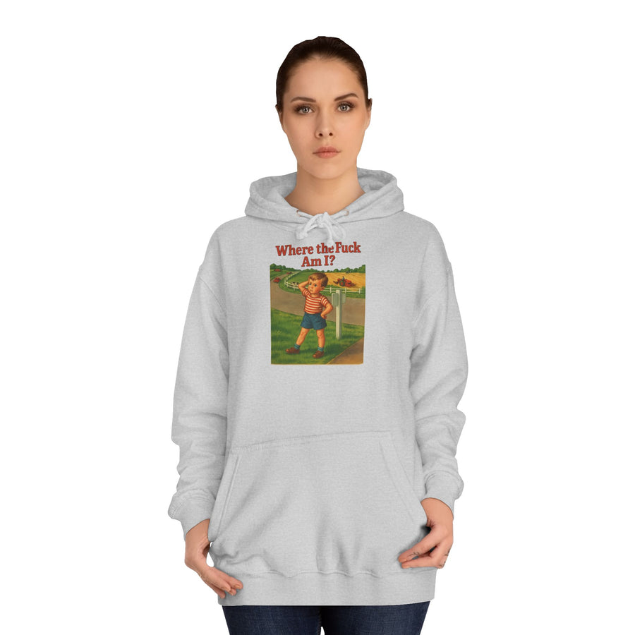 True Insights Where the F*ck Am I? Hoodie – Vintage-Motiv mit nostalgischem Lost-Boy