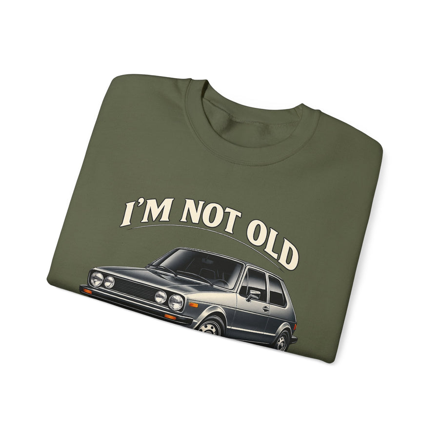 Sweat VW Golf 1 Ancêtre – I'm Not Old I'm Classic – Pull Rétro Auto pour Fans & Anniversaire