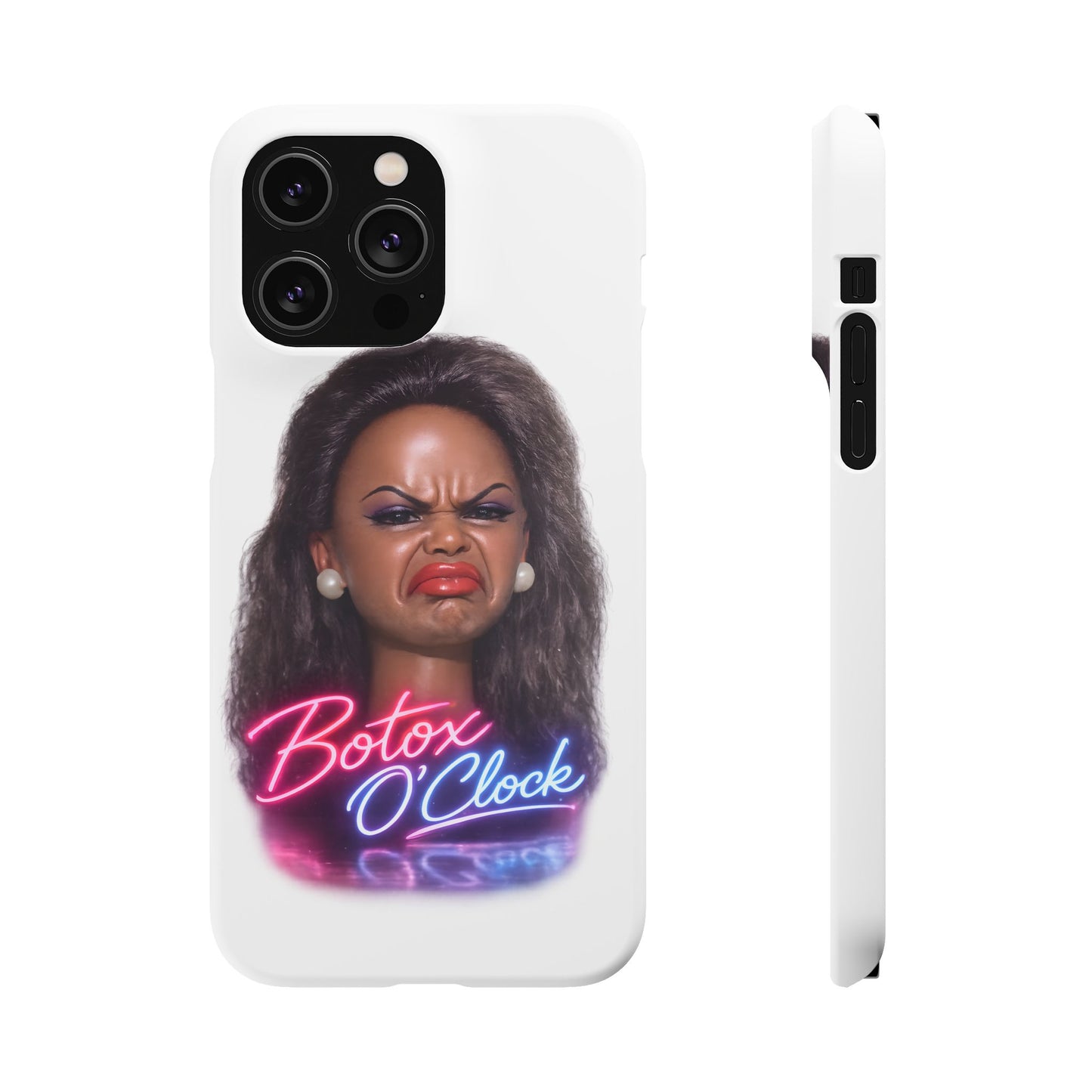 Botox O'Clock Handyhülle – Lustige Neon Diva Schutzhülle für Beauty-Fans, ideales Geschenk