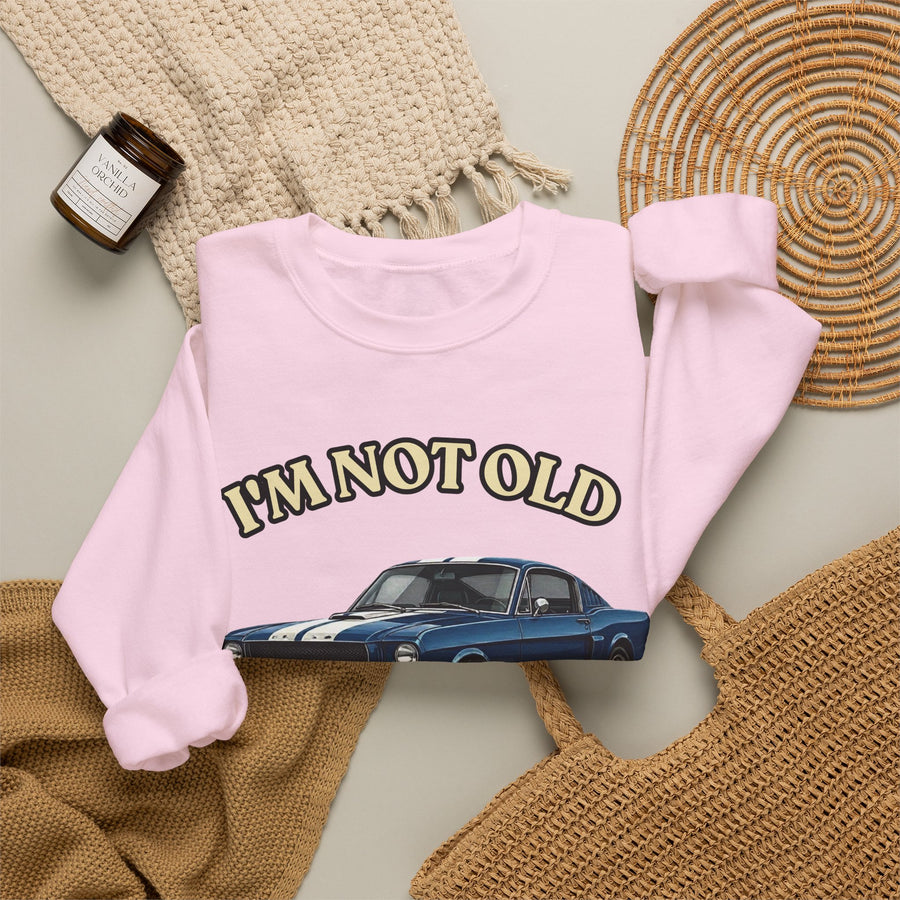 True Insights Sweatshirt Jahrgang 1966 Oldtimer-Print, Geburtstagsgeschenk für Autofans