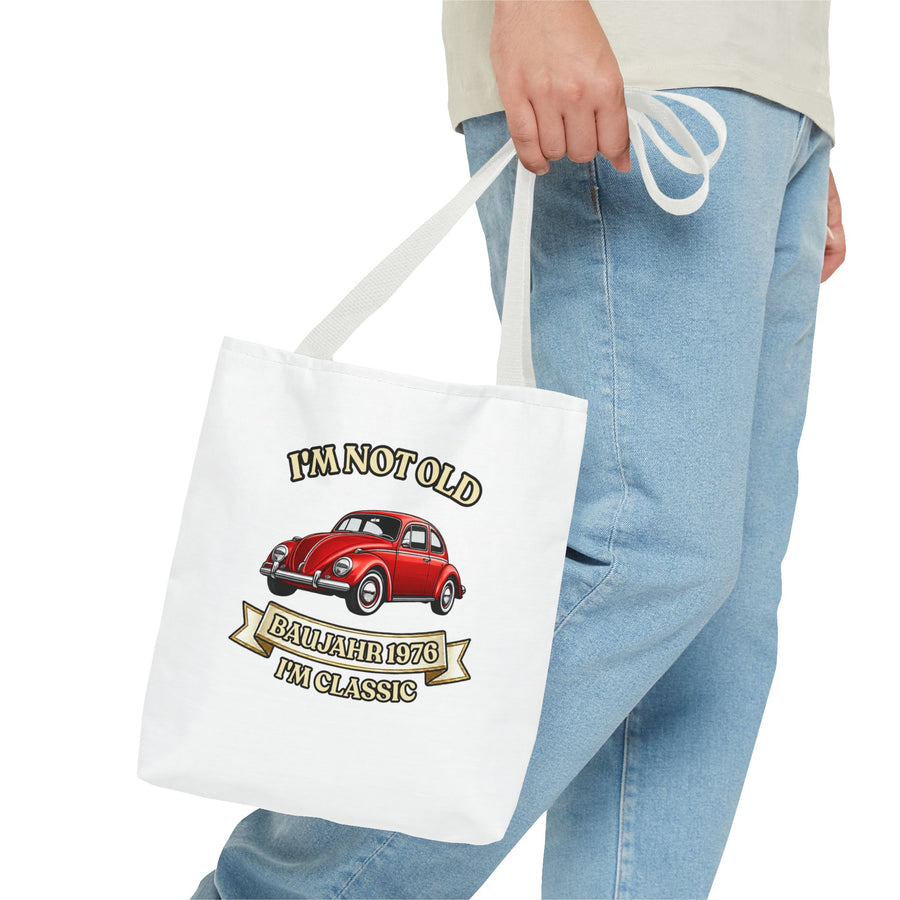 Born in 1976 Tote Bag – 50th Birthday Gift | VW Beetle