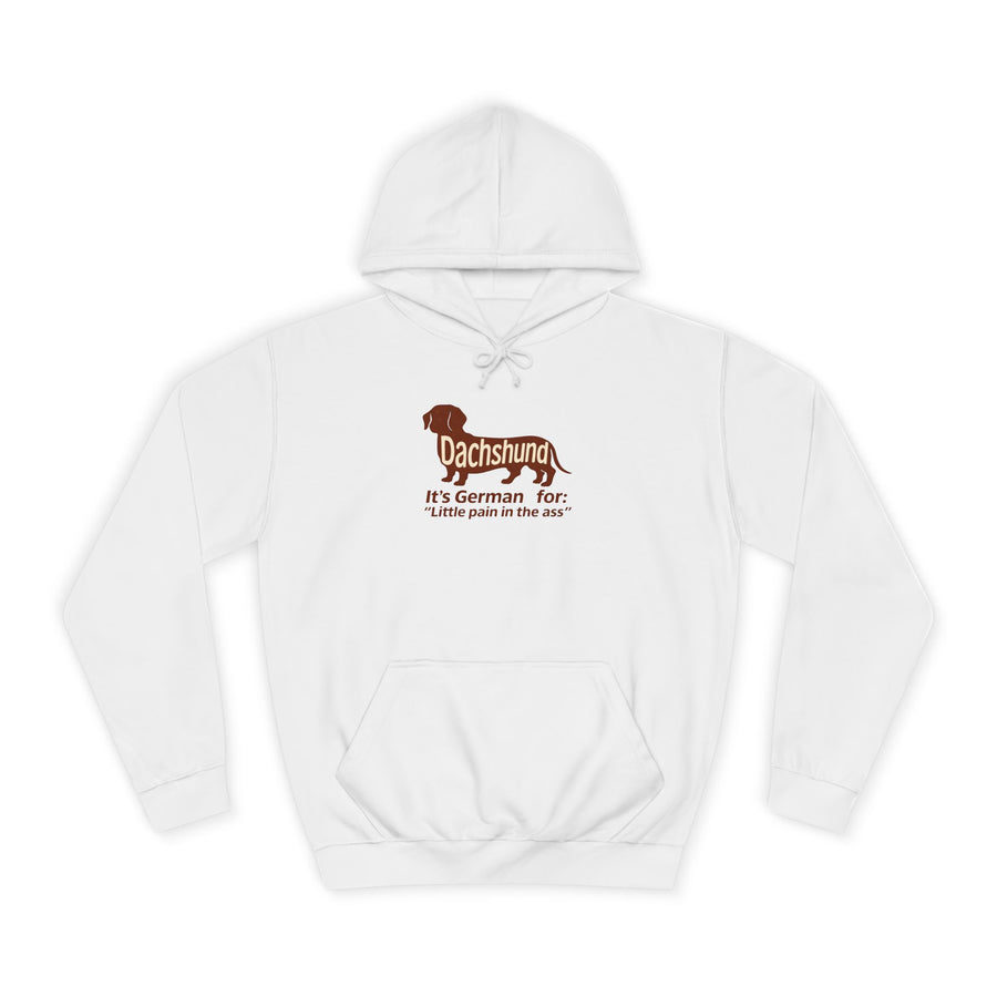 Dachshund – Little Pain in the Ass Hoodie – Lustiges Dackel-Motiv mit Spruch