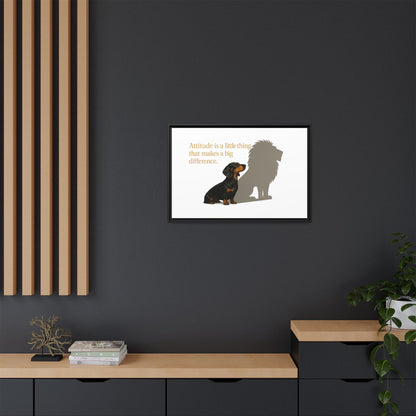 Inspirierendes Wandmotiv mit klarer Botschaft – ruhig, positiv und ideal für moderne Wohnräume.